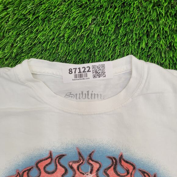 Sublime 40oz to Freedom Shirt Womens Medium 19x24 White Psychedelic - Picture 8 of 14
